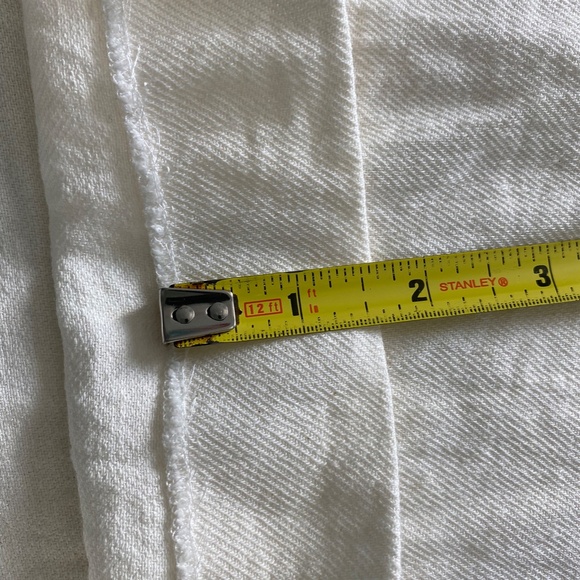 Zara Cream Linen Blend High Rise Pants Sz M - Picture 13 of 14